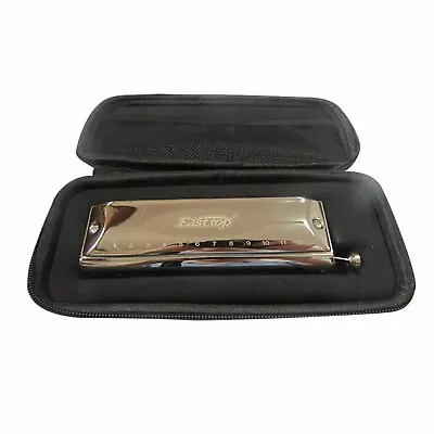 EASTTOP Chromatic Harmonica W/Brass Comb 12Hole 48Tone Professional Mouth Organ • $294.99