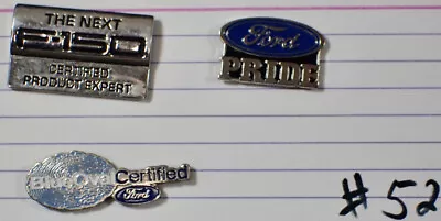 (3) Vintage Ford Motor Company Lapel Hat Pins Advertising  • $11.27