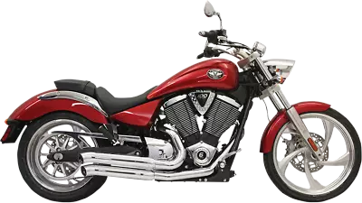 Bassani Pro Street Chrome Exhaust For 06-15 Victory Kingpin Vegas Gunner Judge • $904.95