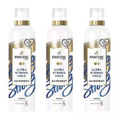 Pantene Styling Ultra Strong Hold  Hairspray 250ML. X 3 • £13.18