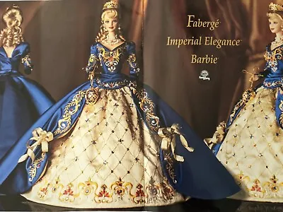 1997 Mattel Faberge  Imperial Elegance  Porcelain Barbie Limited Edition 19816 • $580