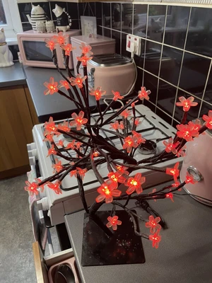 £5 • Buy Led Blossom Light Up Tree Red 