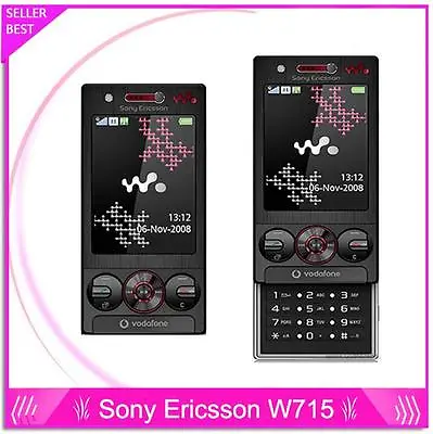 Original Sony Ericsson W715 Slide Mobile Phone 3.2MP Camera 3G WIFI GPS 2.4  • $53.86
