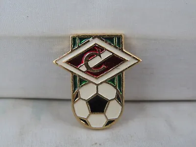 Vintage Soviet Soccer Pin - Spartak Moscow Big Soccer Ball - Stamped Pin • $17.99