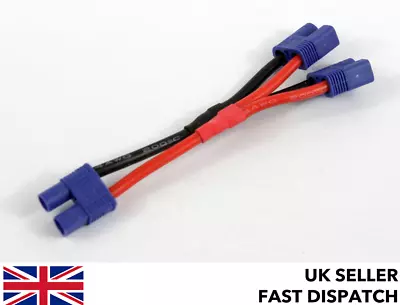 EC3 (3.5mm Bullet) Parallel Lead Connector/adaptor/plug Cable LiPo Battery RC • £4.75