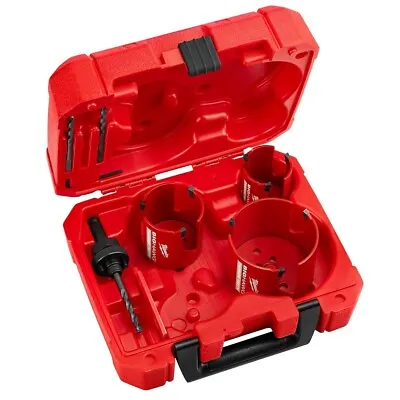 Brand New  Milwaukee 7 Piece Big Hawg Carbon Teeth Hole Saw Kit 49-56-9280 • $95.99