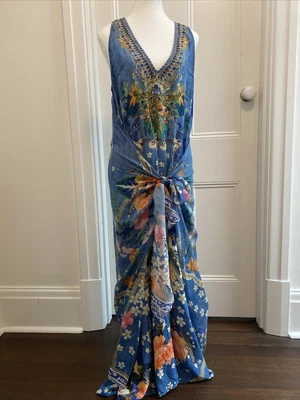 $199 • Buy Camilla 100% Silk Maxi Dress, Size S