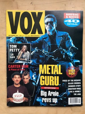 £8 • Buy Arnold Schwarzenegger Vox #12 Magazine Sept 1991 Arnold Schwarzenegger Cover + 4