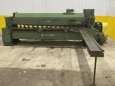 10' X 1/4  Wysong Model #1025 Mechanical Power Squaring Shear: Stock #20267 • $22500