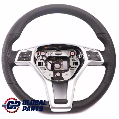 Steering Wheel Mercedes W204 C207 W212 NEW Black Leather Sport • $341.50