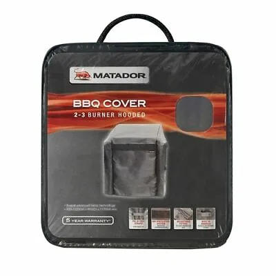 Matador 2-3 Burner XRepel Hooded BBQ Cover/Fit Matador Conquest Boss & Titan BBQ • $89.99