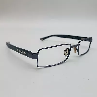 QUIKSILVER Eyeglasses GUNMETAL RECTANGLE Glasses Frame MOD: RUBBED AWAY • £35