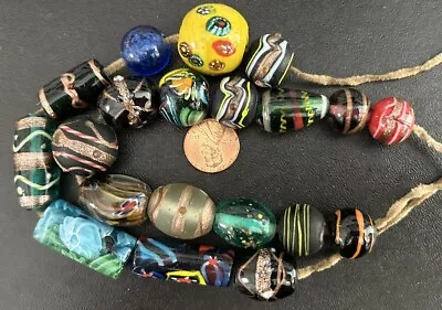 Venetian Fancy Vintage Millefiori Beads African Trade • $4.25