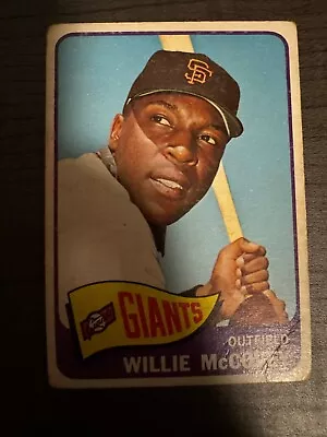 Willie Mccovey 1965 Topps Baseball #176 San Francisco Giants Good • $1.99