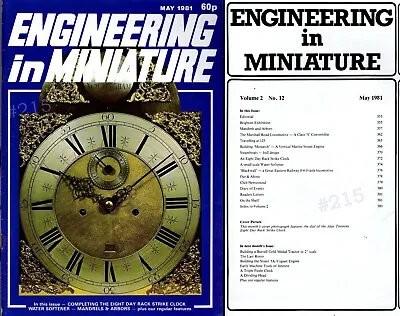 £6.99 • Buy MANDRELS And ARBORS - MONARCH STEAM ENGINE - ENGINEERING In MINIATURE May 1981