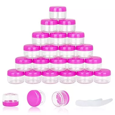 25PCS 5 Gram Sample Containers 5ml Empty Jars With Lids Small Cosmetic Cont... • $9.05
