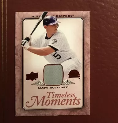 2008 Matt Holiday UD Timeless Moments Jersey Card • $13