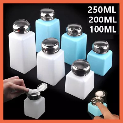 Pump Dispenser Container Empty Bottle Nail Polish Remover Clean Acetone Alcohol • $3.09