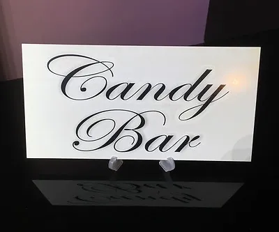 Wedding Candy Bar Plaque Love Is Sweet Treat Gift Book Table Sign Free Stand • £4.49