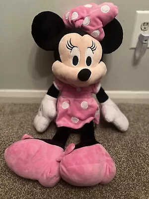 Disney Minnie Mouse 10  Plush Pink Dress Stuffed Animal Just Play • $16.75