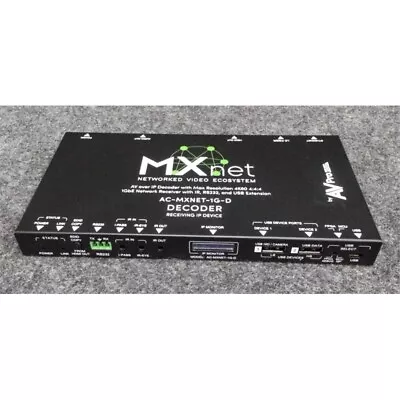 AVPro Edge AC-MXNET-1G-D MXNet Networked Video Decoder Receiving IP Device • $99.99