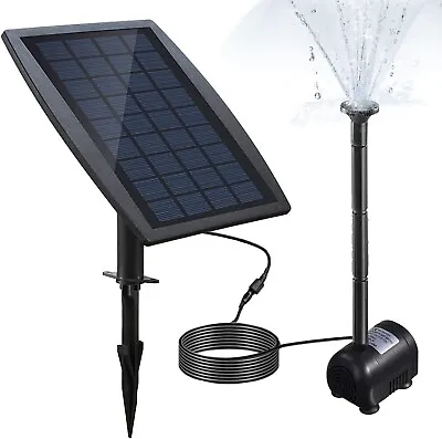 Anself Solar Water Pump 9V 2.5W Solar Power Panel Pump Landscape Pool Garden • £14.99