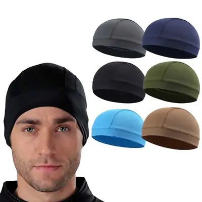 Moisture Sweat Wicking Cooling Dome Skull Cap Helmet Liner Beanie Cycling Hat • $6.99