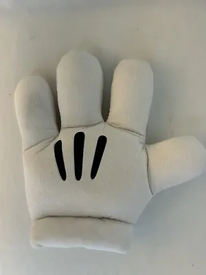 Disney Parks Disneyland Resort White Mickey Mouse Glove Plush Left Hand 10  • $6.99