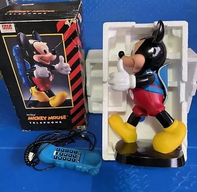 Disney Mickey Mouse BT Tyco Novelty Telephone Backpack With Original Box • £85