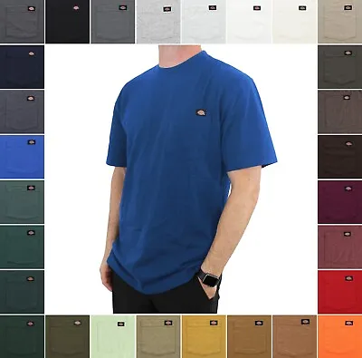 Dickies Heavy Weight Men's T-Shirt Short Sleeve Pocket Work Tee 100% Cotton • $14.99
