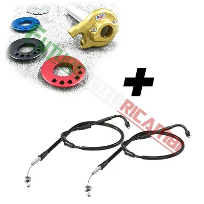 Robby Motorcycle Fast Gas Control Competition Ergal + Kawasaki Zx-10r 04-05 Cables • £136.48