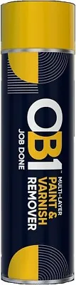 OB1 All Purpose Non Drip Paint Stripper & Varnish Remover 500ML Aerosol Spray • £21.15