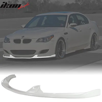 Fits 06-10 E60 M5 Only H Style Painted Alpine White III #300 PU Front Bumper Lip • $179.99