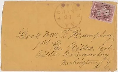 Civil War Cover To Surgeon Of The 42nd PA Inf. - 1st PA RIFLES - Col. Biddle • $17.50