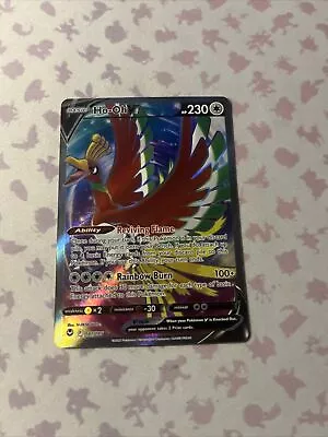 Pokemon Card TCG - Ho-Oh V 187/195 Full Art Ultra Rare Silver Tempest Near Mint • $0.99