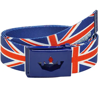 MEISTER PLAYER GOLF WEB BELT - FITS UP TO 42  - Pants UK England Flag UNION JACK • £15.86