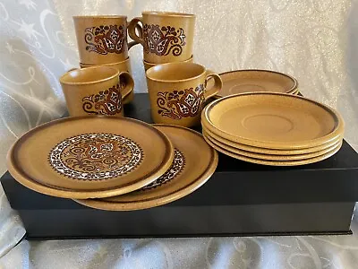 £4.99 • Buy Retro 1979s Royal Worcester Palissy Beauvais 6 Tea Cups, Saucers & 2 Side Plates