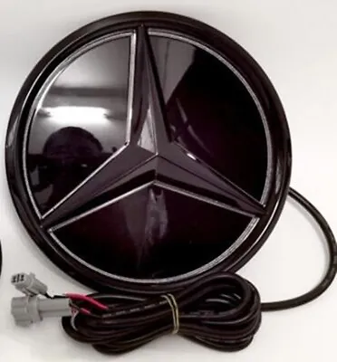 Front Grill LED Light Star Emblem Gloss Black Fit For 2013-18 Mercedes Benz W205 • $34.83