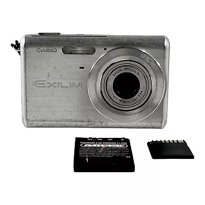 Casio Exilim Camera EX-Z60 6.0MP 3x Zoom Digital Camera/ Silver (PARTS/REPAIRS) • $19.99