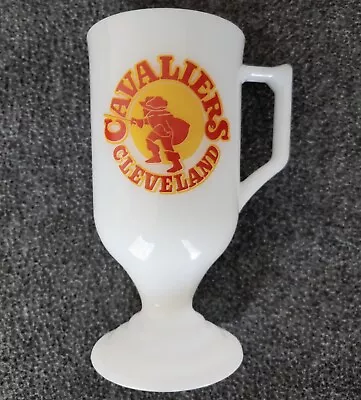 Cleveland Cavaliers 1970's Milk Glass Mug Cup RARE Vintage COLLECTABLE • $10.99