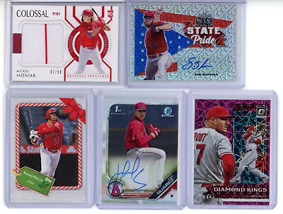 Los Angeles Angels 10 Card Lot Auto Jersey Serial RC Shohei Ohtani Mike Trout • $29.99