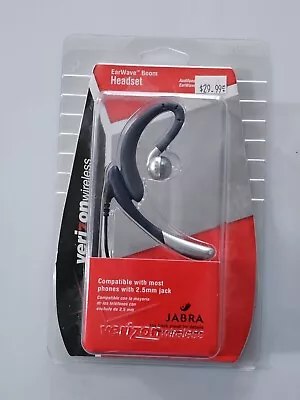 VERIZON Headset Jabra Verizon EarWave Boom 2.5mm Jack Ear Hook New In Box • $15.95