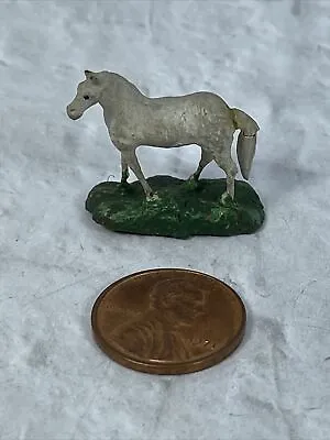 Miniature Vintage Horse Figurine White Stallion • $8