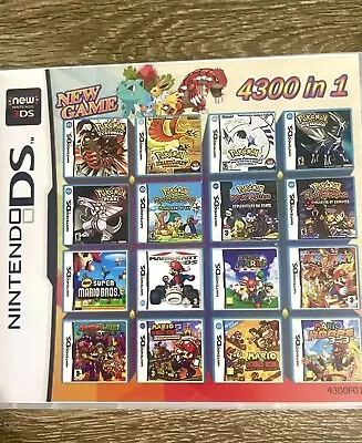 4300 In 1 Nintendo DS Game DS Multi Game Card • $34.98