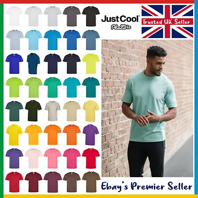 AWDis Cool T-Shirt - Mens 100% Polyester Plain Tee - Wicking Quick Dry Light • £4.23