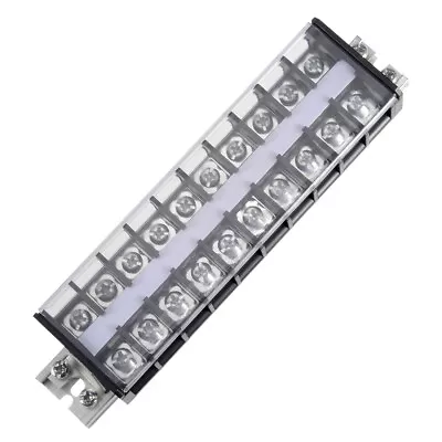 Barrier Terminal Strip Block 660V 30A Dual Rows 10P DIN Rail Base Connector • $12.25