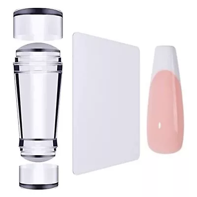 Clear Silicone Nail Art Stamper And Scraper Stamper + Scraper Nail Art Supplies  • $11.95