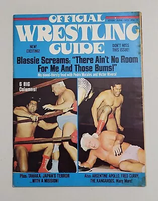 Vintage Official Wrestling Guide Magazine June 72 Fred Blassie Kangaroos Curry • $10