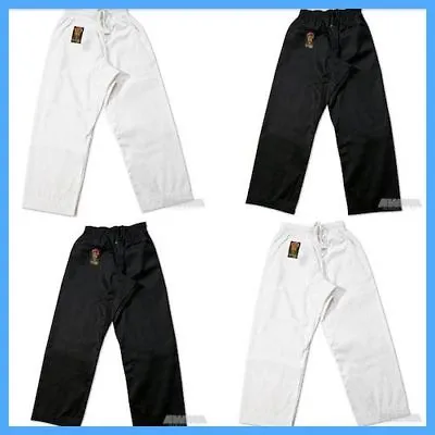 New Proforce Gladiator Lightweight Karate Black Or White Martial Arts Pants TKD • $17.95
