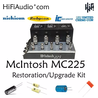 McIntosh MC225 Amplifier Restoration Cap Repair Service Rebuild Kit Capacitor • $165